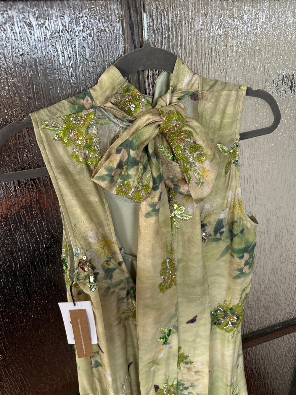 o.p.t Halter and sequin Naia Dress size Medium NWT. - Picture 12 of 17